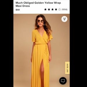Lulus ‘much obliged’ maxi wrap dress